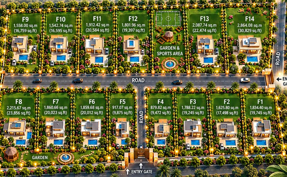 Master layout of Estarya Farm